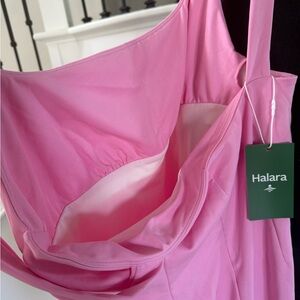 NWT Halara Midi Active Dress w/ Built-In Biker Shorts – Pink (Large)